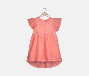 Kids Girls Elodie Eyelet Dress  Calypso Coral