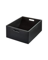 The Home Edit Extra Large Bin 15 x 18 x 8 inch Matte Black