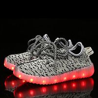 Girls' Trainers Athletic Shoes LED Comfort LED Shoes Tulle Little Kids(4-7ys) Big Kids(7years ) Casual Walking Shoes LED Luminous Black Red Pink Summer Lightinthebox - thumbnail