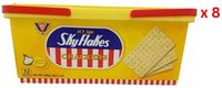 M.Y.San Skyflakes Garlic Crackers Tubs, 800 Gm Pack Of 8 (UAE Delivery Only)