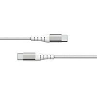 Bigben Connected Force Power Lite USB C to USB C Cable, 1.2M, Ultra Fast Charging Cable, Heavy Duty, iPhone 15 Pro Max Plus & Samsung Galaxy S23 Compatible, White FPLICC1M2RW