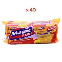 Jack N Jill Magic Flakes Crackers 10X28Gm Cheese Pack Of 40 (UAE Delivery Only)