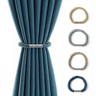 Magnetic Curtain Tiebacks Curtain Tiebacks Buckles Holdbacks Holders Hooks Clip for Home Bedroom Office Decorative Curtain Lightinthebox