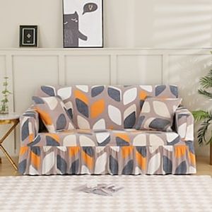Sofa Slipcover Floral Printed Sofa Cover 1 Piece Easy Fitted Sofa Couch Cover Universal High Stretch Durable Furniture Protector with Skirt Lightinthebox