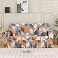 Sofa Slipcover Floral Printed Sofa Cover 1 Piece Easy Fitted Sofa Couch Cover Universal High Stretch Durable Furniture Protector with Skirt Lightinthebox - thumbnail