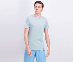 Mens Plain Crewneck T-shirt  Steel Blue