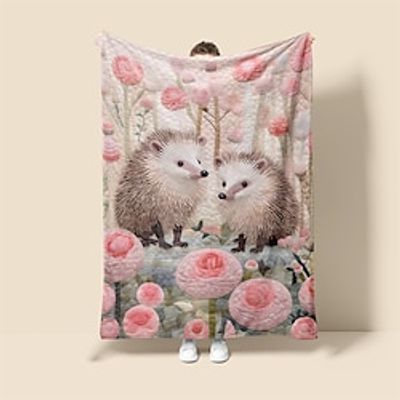 Hedgehog Forest Pattern Super Soft Blanket,Novelty Flannel Throw Blankets Warm Printed All Seasons Room Decoration Gifts Home Decor Lightinthebox Hedgehog Forest Pattern Super Soft Blanket,Novelty Flannel Throw Blankets Warm Printed All Seasons Room Decoration Gifts Home Decor Lightinthebox