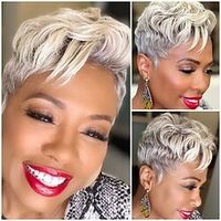 Glueless Short Curly Wigs Natural Looking Synthetic Wigs for Ladies Daily Cosplay Hair Wig Lightinthebox