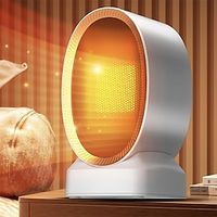 1pc Desktop Heater With Two Speed Adjustment With Fast And Quiet Heating Function Tipping Power Off Safe And Reliable Suitable For Home And Indoor Office Use Portable Heater Home Decor Room Dec Lightinthebox - thumbnail
