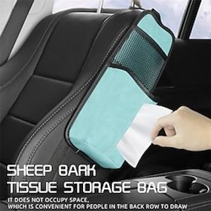 Multifunctional Car Seat Storage Bag with Tissue Box, Cup Holder, and Decorative Design - Convenient Interior Organization for Drivers Lightinthebox