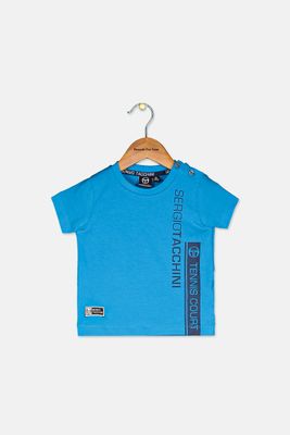 Toddlers Printed Tee  Turchese/Blue