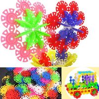 100Pcs Multicolor Snowflake Building Blocks Kid Educational Toy Puzzle Handmade Toys