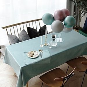 Solid Velvet Tablecloth Wedding Light Luxury Nordic Style Dining Tablecloth Household Coffee Table Round Table Dustproof Table Mat Lightinthebox