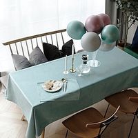 Solid Velvet Tablecloth Wedding Light Luxury Nordic Style Dining Tablecloth Household Coffee Table Round Table Dustproof Table Mat Lightinthebox - thumbnail