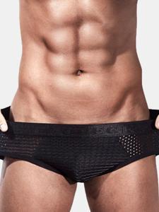 Mesh Ice Silk Breathable Briefs