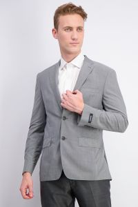 Mens Modern-Fit Stretch Suit Jacket  Light Grey