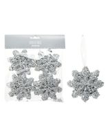 Homesmiths Christmas Hanging Deco Snowflake Glitter
