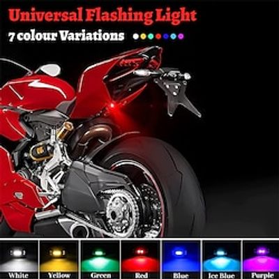 Starfire Car Electric Car Lights Mountain Bike Tail Lights Flashing Warning Lights Seven-Color Motorcycle Modified Aircraft Lights Flashing Lights Lightinthebox
