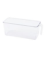 Homesmiths Fridge Organizer Small with Handle Clear Homesmiths Fridge Organizer Small with Handle Clear