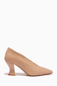 Almond 75 Pumps in Intrecciato Nappa