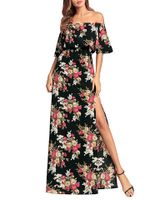 Bohemian Printed Beach Wear Maxi Dresses