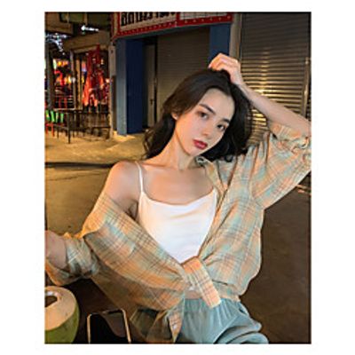 Women's Coat Casual / Daily Summer Regular Coat Shirt Collar Regular Fit Casual Jacket Pattern Others Purple Blushing Pink miniinthebox