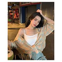Women's Coat Casual / Daily Summer Regular Coat Shirt Collar Regular Fit Casual Jacket Pattern Others Purple Blushing Pink miniinthebox - thumbnail