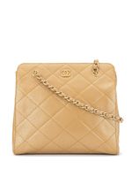 Chanel Pre-Owned diamond quilted chain tote - GOLD