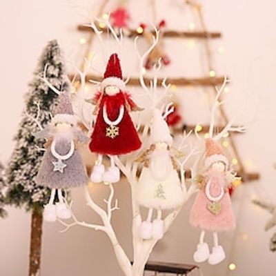 Christmas Angel Pendant, Gift Pendants, Plush Pendants, Angel Dolls, Christmas Tree Decoration, Gift for Kids miniinthebox