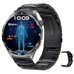 2024 NEW 1.43 inch Amoled Full Touch Screen Blood Glucose Smart Watch ECG Monitoring Blood Pressure Body Temperature Smartwatch Men IP67Waterproof Fitness Tracker Lightinthebox