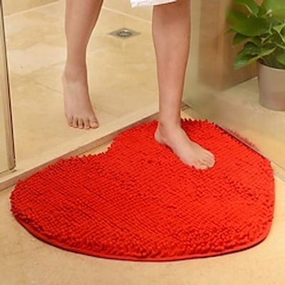 Chenille Bathroom Rug,Anti-slip Romantic Heart Floor Mats Door Mat Anti-slip Bathroom Rug Kitchen Carpets Doormats Floor Mat For Living Room,Bathroom Lightinthebox
