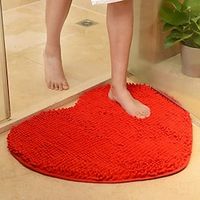 Chenille Bathroom Rug,Anti-slip Romantic Heart Floor Mats Door Mat Anti-slip Bathroom Rug Kitchen Carpets Doormats Floor Mat For Living Room,Bathroom Lightinthebox - thumbnail