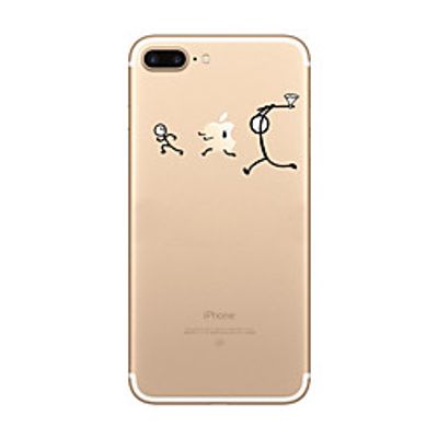 Phone Case For Apple Back Cover iPhone X iPhone 8 Plus iPhone 8 iPhone 7 Plus iPhone 7 iPhone 6s Plus iPhone 6s iPhone 6 Plus iPhone 6 iPhone SE / 5s Ultra-thin Transparent Pattern Playing with Apple miniinthebox