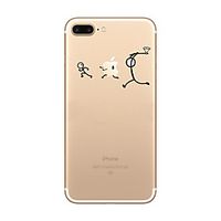 Phone Case For Apple Back Cover iPhone X iPhone 8 Plus iPhone 8 iPhone 7 Plus iPhone 7 iPhone 6s Plus iPhone 6s iPhone 6 Plus iPhone 6 iPhone SE / 5s Ultra-thin Transparent Pattern Playing with Apple miniinthebox - thumbnail