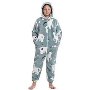 Kid's Teenager Kigurumi Pajamas Nightwear Animal Onesie Pajamas Cosplay For Men and Women Boys and Girls Christmas Animal Sleepwear Cartoon Festival  Holiday Costumes Lightinthebox