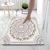 Sun Moon Flower Bathroom Bath Mats Creative Absorbent Bathroom Rug Diatomaceous Earth Non Slip Lightinthebox