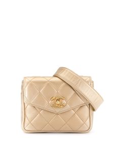 Chanel Pre-Owned Quilted Waist Bum Bag - GOLD