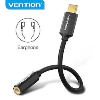 Vention Type C to 3.5mm USB C to Jack Earphone Adapter Audio Cable Headphones Adaptador for Huawei P40 Xiaomi Samsung Type C 3.5 Lightinthebox