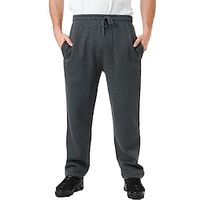 Men's Sweatpants Joggers Trousers Drawstring Elastic Waist Plain Comfort Breathable Outdoor Daily Going out 100% Cotton Fashion Casual Black Dark Blue Lightinthebox - thumbnail