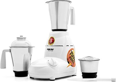 Nikai Mixer Grinder 3 In 1 Steel Jars NB894 White/Silver
