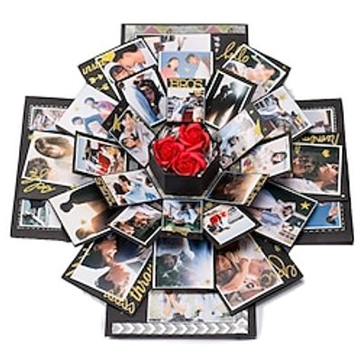 Creative Black Explosion Boxdiy Photo Album Surprise Boxlove Memory Scrapbooking Gift Box For Birthday Christmas Anniversary Wedding Valentine Gifts Lightinthebox Creative Black Explosion Boxdiy Photo Album Surprise Boxlove Memory Scrapbooking Gift Box For Birthday Christmas Anniversary Wedding Valentine Gifts Lightinthebox