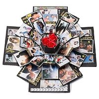 Creative Black Explosion Boxdiy Photo Album Surprise Boxlove Memory Scrapbooking Gift Box For Birthday Christmas Anniversary Wedding Valentine Gifts Lightinthebox - thumbnail