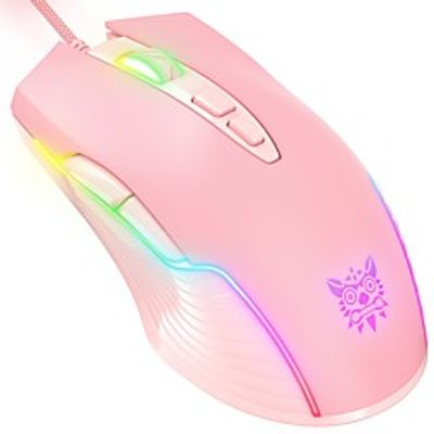 ONIKUMA CW905 6400 DPI Wired Gaming Mouse USB Game Mice 7 Buttons Design Breathing LED Colors for Laptop PC Gamer miniinthebox