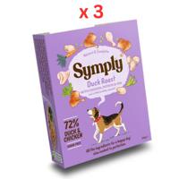 Symply Duck Roast Adult Wet Dog Food 395g Pack Of 3