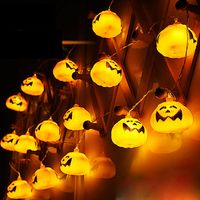 2.7M 16 LED Halloween Pumpkin String Lights