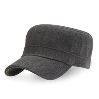 Mens Simple Stylish Cotton Flat Roof Trucker Hats Outdoor Casual Visor Baseball Caps