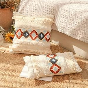 Nordic Pillows, Tufted Homestays, Sofas, Bedside Cushions, Detachable and Washable Pillows, Ethnic Unrest, Semitic Cotton and Linen Pillowcases miniinthebox
