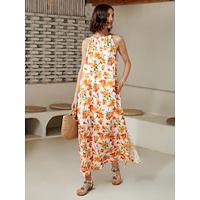 Floral Halter Maxi Dress - thumbnail