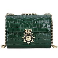 Women's Bags Crossbody Bag Date Office  Career Chain Bag MessengerBag Black Green Lightinthebox - thumbnail