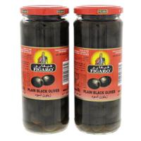 Figaro Plain Black Olives 2X270Gm